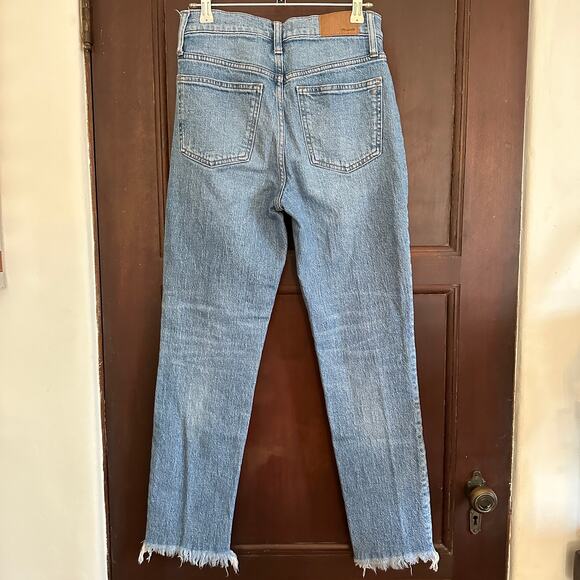 MADEWELL | The Perfect Vintage Jean Raw Hem Medium Earlside wash Jean | Size 25 - Picture 7 of 9